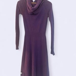 Elegant Purple Women's Maxi Sweater Dress